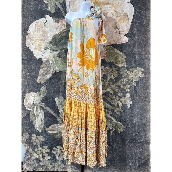 Free People Cote D Azur Maxi Dress Size S - Picture 6 of 9